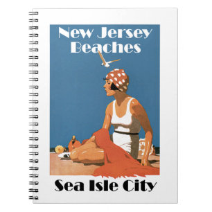 Caderno Espiral Nova Jersey Beaches ~ Sea Isle City
