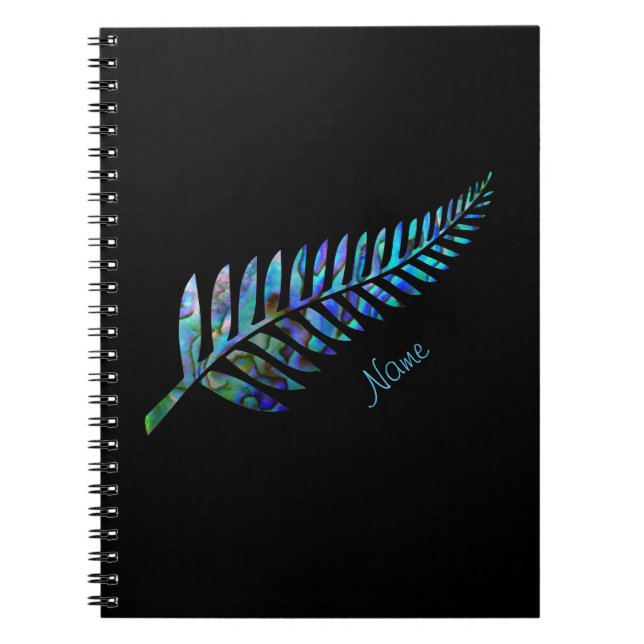 CADERNO ESPIRAL NOVA ZEALAND FERN PAUA PERSONALIZADA (Frente)