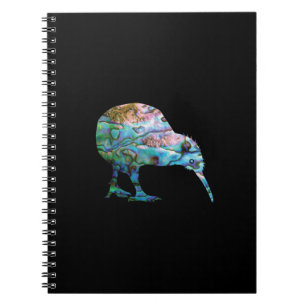 CADERNO ESPIRAL NOVA ZEALAND KIWI SIMPLES PAUA