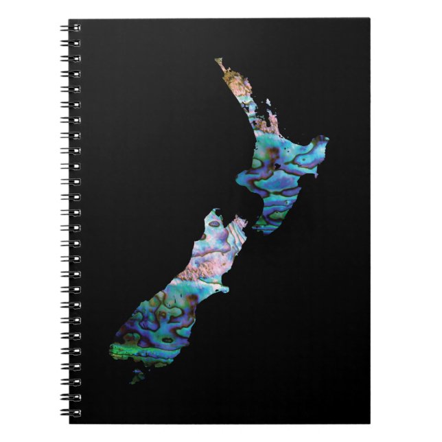 CADERNO ESPIRAL NOVA ZEALAND MAP PAUA (Frente)