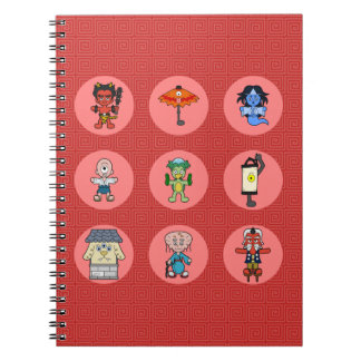Caderno Espiral Nove Monstro Yokai Japonês