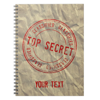 Caderno Espiral Novidade secreta no papel Kraft