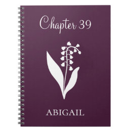 Caderno Espiral Novo Capítulo Diário Flor de Nascimento Lilly Maio