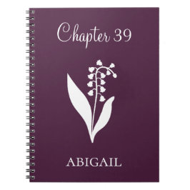 Caderno Espiral Novo Capítulo Diário Flor de Nascimento Lilly Maio