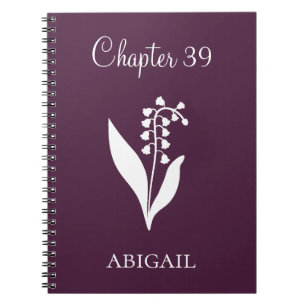 Caderno Espiral Novo Capítulo Diário Flor de Nascimento Lilly Maio