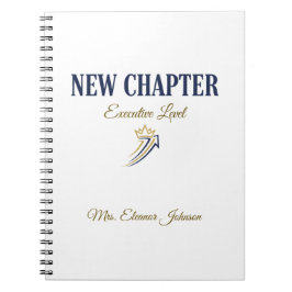 Caderno Espiral Novo Capítulo Executivo Personalizado