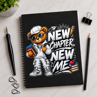Caderno Espiral novo capítulo novo eu para voltar à escola