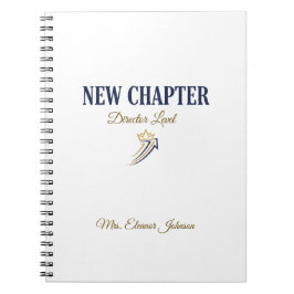 Caderno Espiral Novo Diretor de Capítulo Personalizado