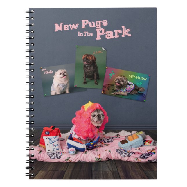 Caderno Espiral Novos Pugs (Frente)