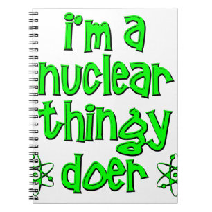 Caderno Espiral nuclear engraçado