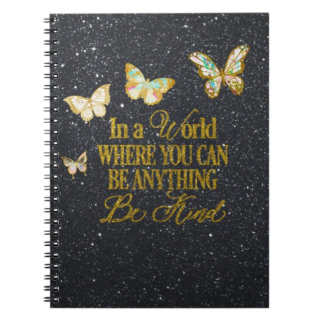 Caderno Espiral Num mundo onde você pode ser qualquer coisa. Não S (Frente)