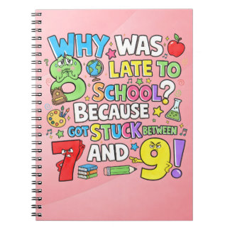 Caderno Espiral Number Day Maths Notebook | Funny Numbers Joke