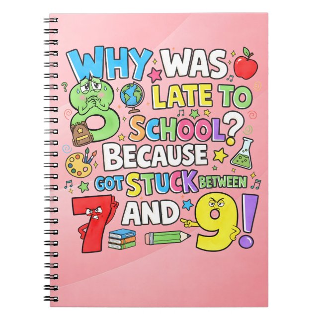Caderno Espiral Number Day Maths Notebook | Funny Numbers Joke (Frente)