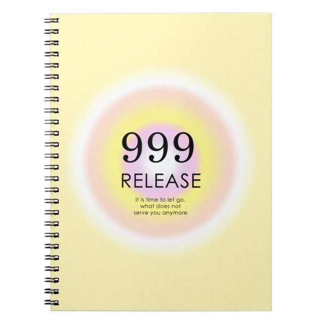 Caderno Espiral Números Anjos Modernos Numerologia Significa 999 (Frente)