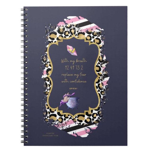 Caderno Espiral Números de Grabovoi para Liberdade do Medo (Frente)