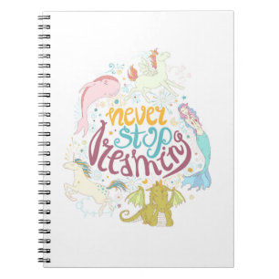 Caderno Espiral Nunca Parar de Sonhar