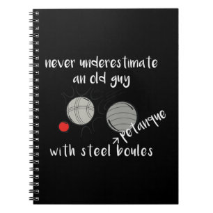 Caderno Espiral Nunca Subestime Um Pípcio Velho Com Um Gato Engraç