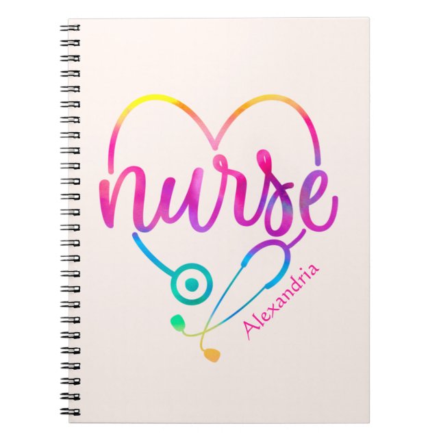 Caderno Espiral Nurse Stethoscope (Frente)