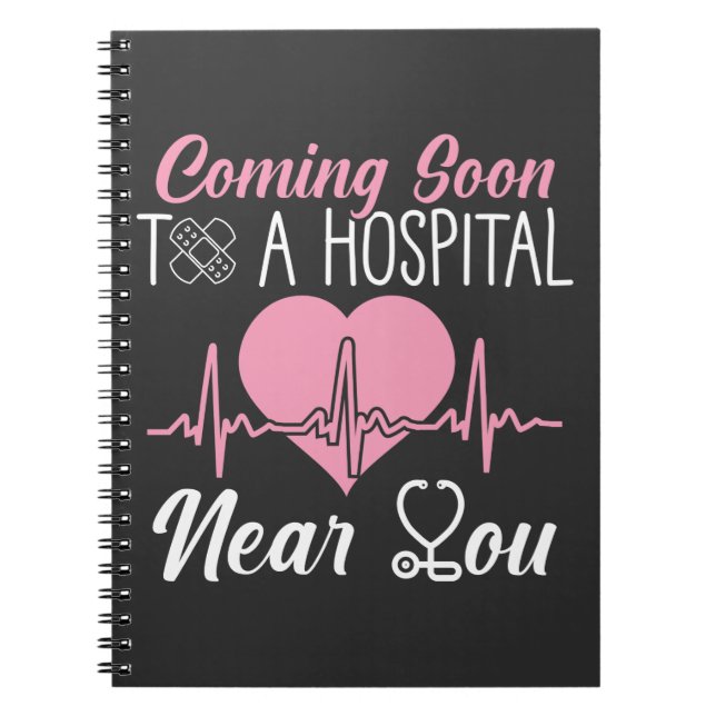 Caderno Espiral Nurse Students Graduation Hospital RN Nursing (Frente)