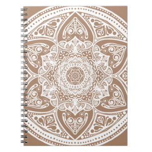 Caderno Espiral Nutmeg Mandala