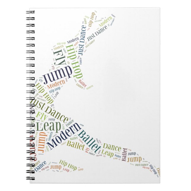 Caderno Espiral Nuvem do Dance Word (Frente)