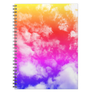 Caderno Espiral Nuvens Coloridas -