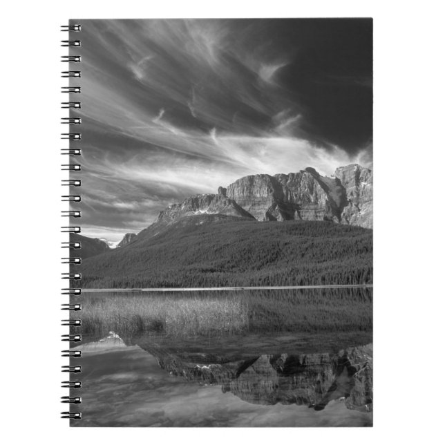 Caderno Espiral Nuvens de cirros sobre o Lago Waterfowl, Banff (Frente)