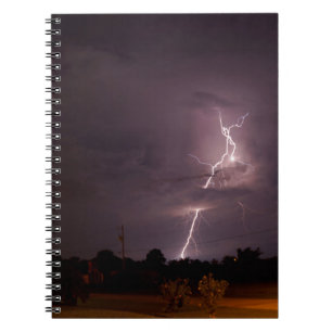 Caderno Espiral Nuvens de tempestade noturnas