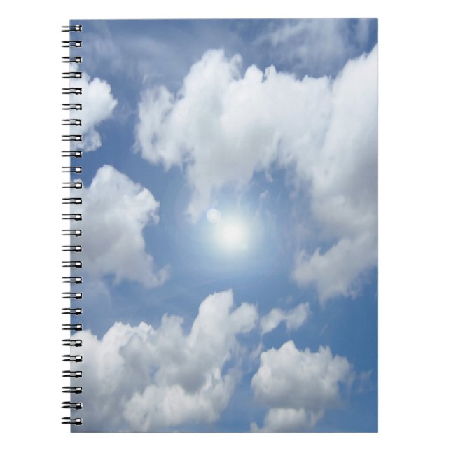Caderno Espiral Nuvens do Céu Azul + suas ideias (Frente)