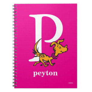 Caderno Espiral O ABC do Dr. Seuss: Letra P - Branco Adicione se