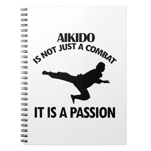 Caderno Espiral O AIKIDO ostenta o design (Frente)