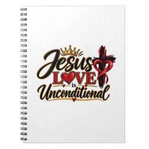 Caderno Espiral O Amor de Jesus é Incondicional