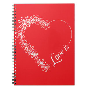 Caderno Espiral O amor é...