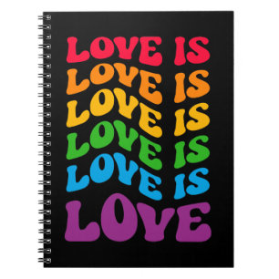 Caderno Espiral O amor é Gay LGBT