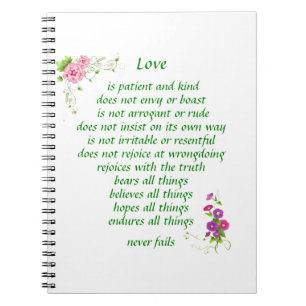 Caderno Espiral O amor é o maior - notebook