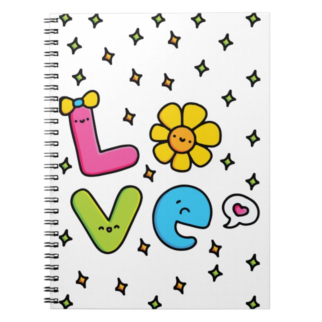 Caderno Espiral O amor está no ar (Frente)