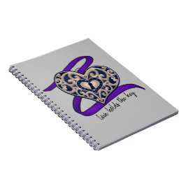 Caderno Espiral O amor mantém a chave - o encadernamento espiral