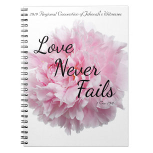 CADERNO ESPIRAL O AMOR NUNCA FALHA UMA CONVENÇÃO REGIONAL DE 201