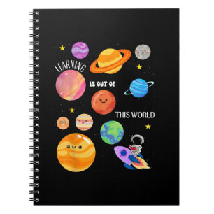Caderno Espiral O Aprendizado Está Fora Desta Ciência Espacial Mun