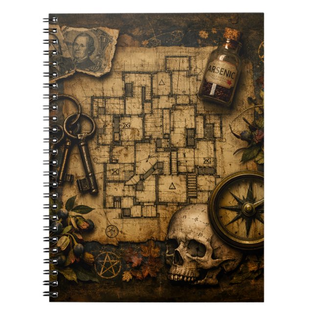 Caderno Espiral O Arquiteto da Morte: Castelo dos Assassinatos de  (Frente)