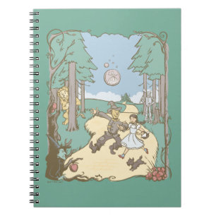 Caderno Espiral O Assistente De Oz™ Storybook Yellow Brick Road