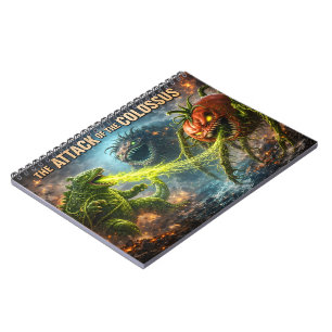 Caderno Espiral O ataque do Colossus mutante espiral de legume não