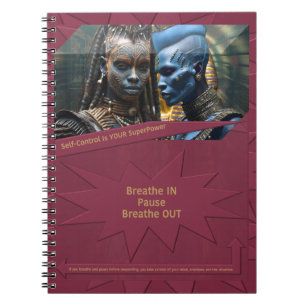 Caderno Espiral O autocontrolo é o seu SuperPower