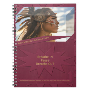 Caderno Espiral O autocontrolo é o seu SuperPower