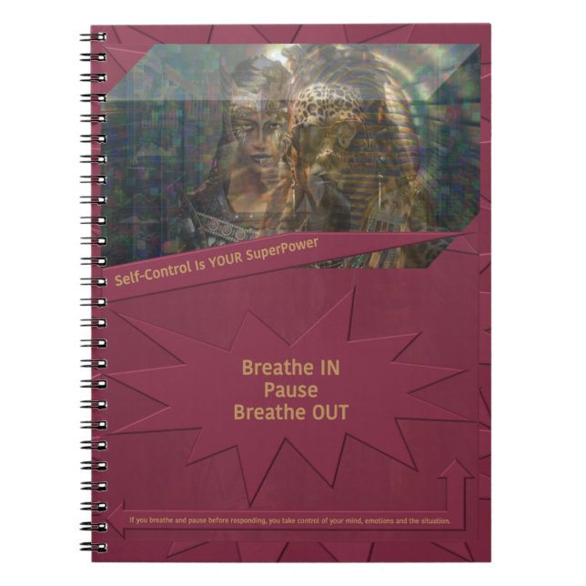 Caderno Espiral O autocontrolo é o seu SuperPower (Frente)