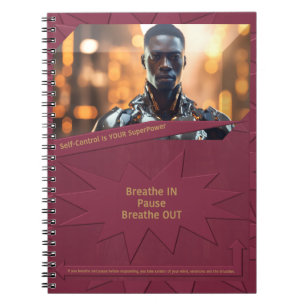 Caderno Espiral O autocontrolo é o seu SuperPower