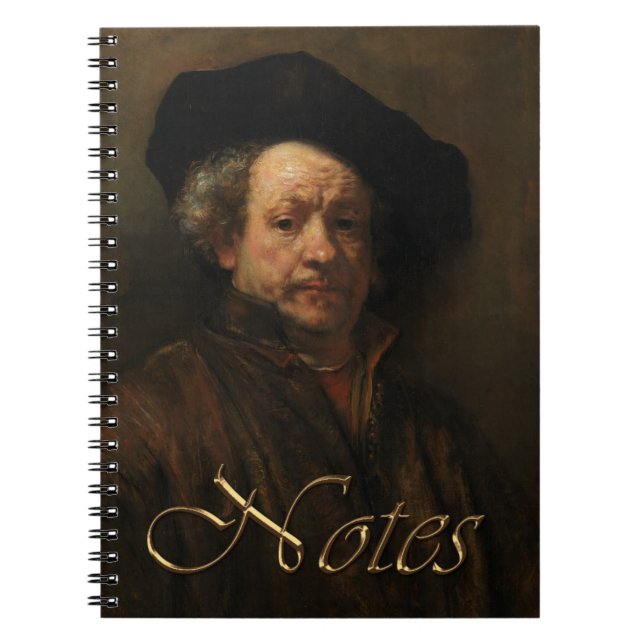 Caderno Espiral O autorretrato de Rembrandt van Rijn é arte (Frente)