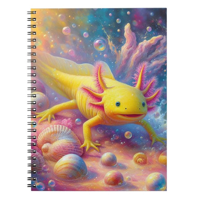 Caderno Espiral O Axolote Alegre (Frente)