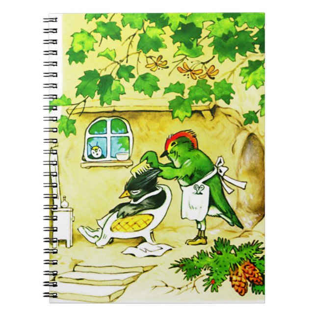 Caderno Espiral O Barbeiro Pássaro (Frente)