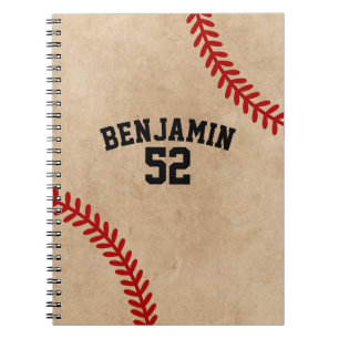 Caderno Espiral o basebol ostenta o treinador de basebol